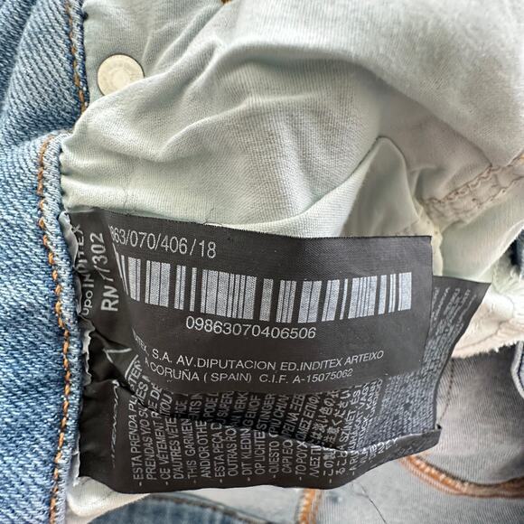 NWT Good American x Zara waist nipping high rise skinny jeans SIZE 18 - Picture 12 of 12